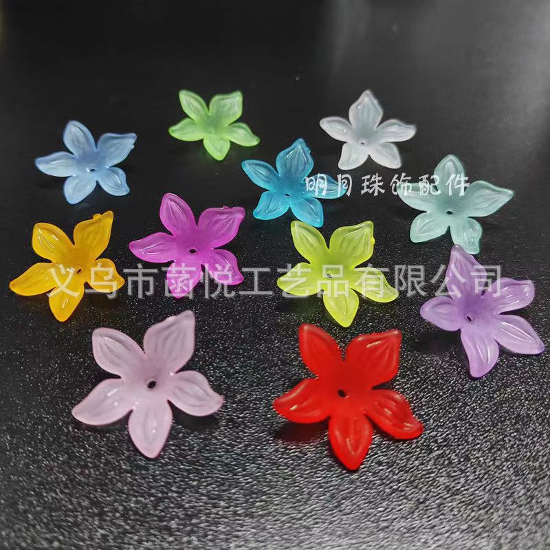 재고 보히 니아 꽃잎 도매 구슬 시뮬레이션 가짜 꽃잎 DIY 골동품 한후 머리핀 술 펜던트 소재