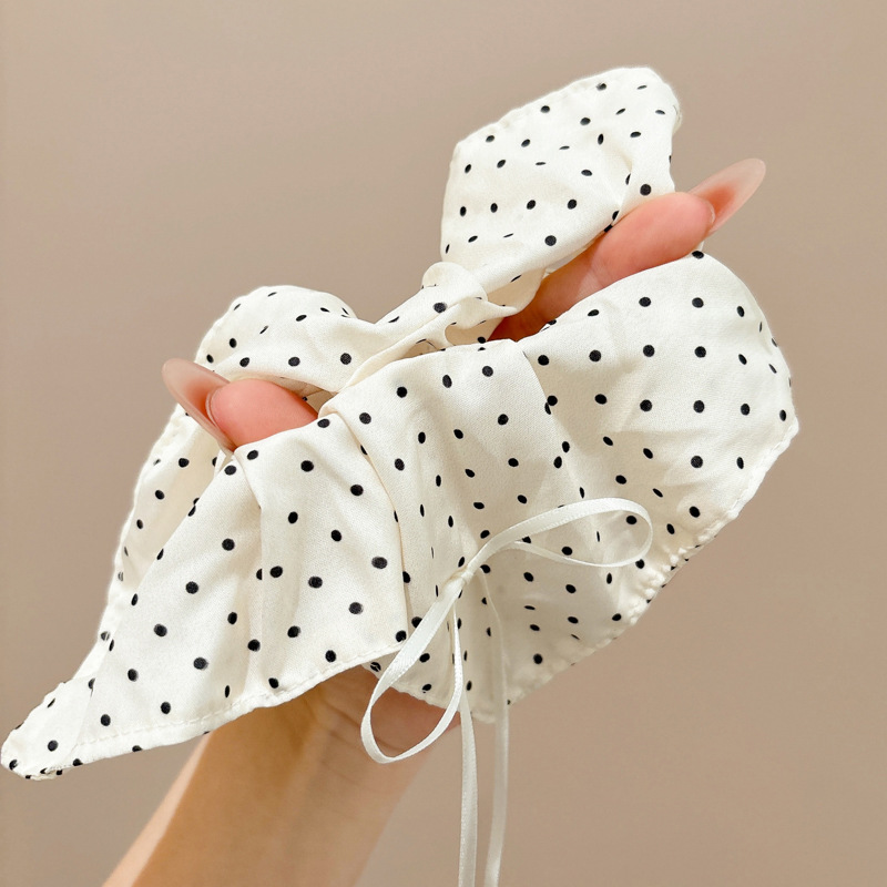 Cuerdas de cabello de arco de punto ondulado toallas de cabello cuadrada de mujer anillo de cabello de intestino grueso coreano de alta calidad acento de cabello correa de verano