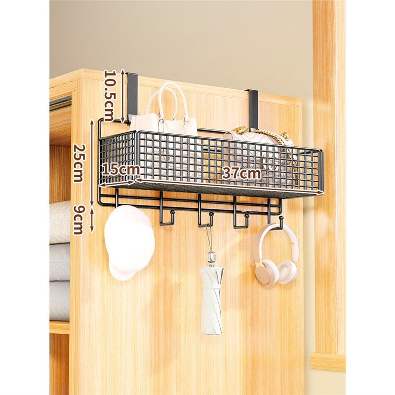 검정색 단층 대형 후크(캐비닛 측면 모델)