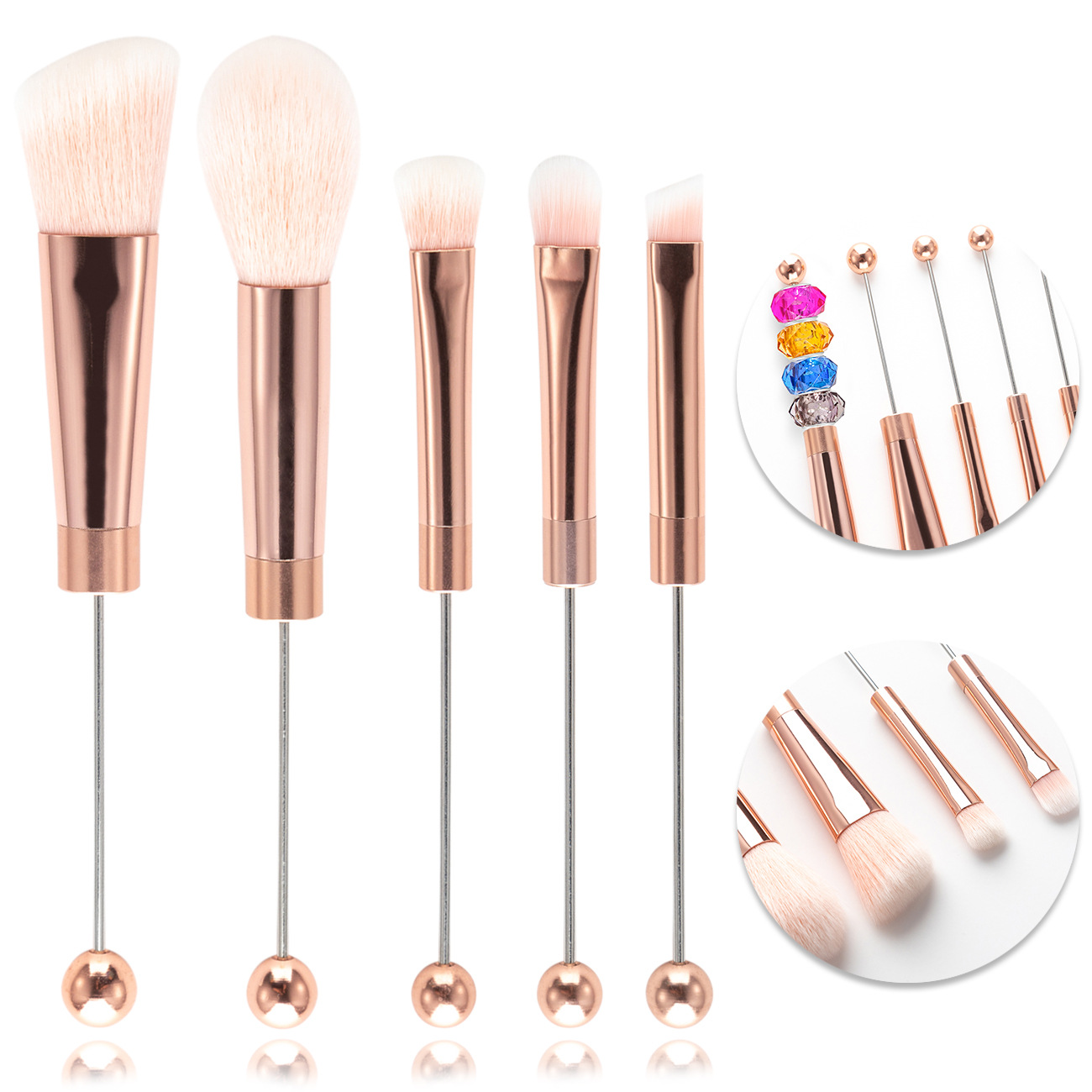 diy beaded makeup brush suit wholesale repair brush blush brush concealer brush eye shadow brush eyebrow brush beauty tools