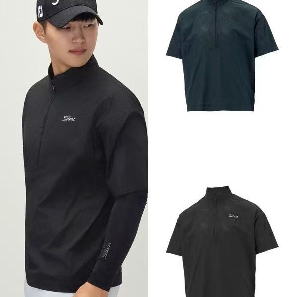 Premium Outdoor Original Golf Men's Quick-Dry Breathable Sun-Protection Short-Sleeve Shirt, Comfortable and Versatile Fashion Top