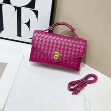 跨境亚马逊速卖通B家新款编织包信封复古公文包单肩手提斜挎女包