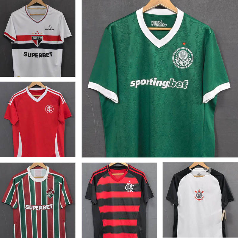 25/26 Brazilian League Palmeiras Corinthians Brazilian International Home and Away Fan Version Football Jersey