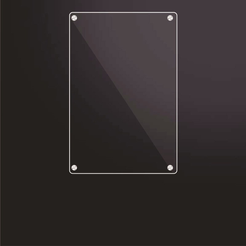 Tablero de exhibición de pegatinas de nevera Tablero de mensajes de pegatinas magnéticas Acrílico transparente puerta de hierro puerta de hierro