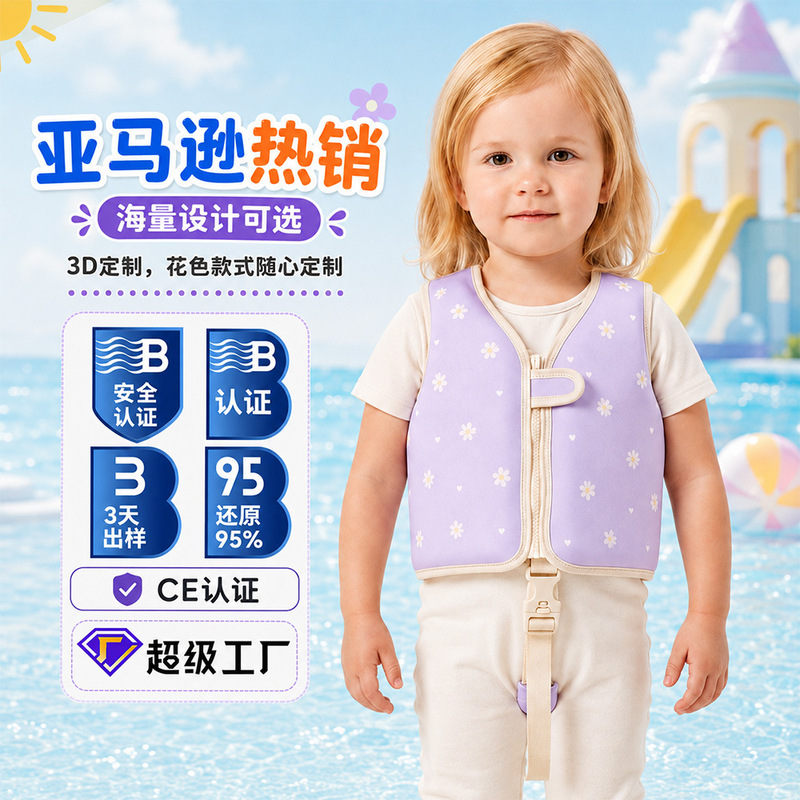 Amazon Customized Children's Buoyancy Vest for Baby Swimming Learning, Floating Aid, Thickened Children's Life Jacket Amazon Customized Children's Buoyancy Vest for Baby Swimming Learning, Floating Aid, Thickened Children's Life Jacket