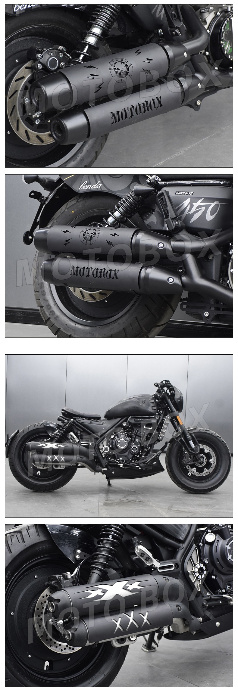 Wuji Cu250/525/625 Chinchilla Napoleon 450 Exhaust Pipe Anti-Scalding Cover Black Protective Cover Modification Parts