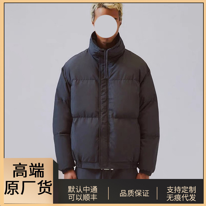 高端原厂货Essentials棉衣拉链立领潮牌Fog高街棉服超厚超保暖