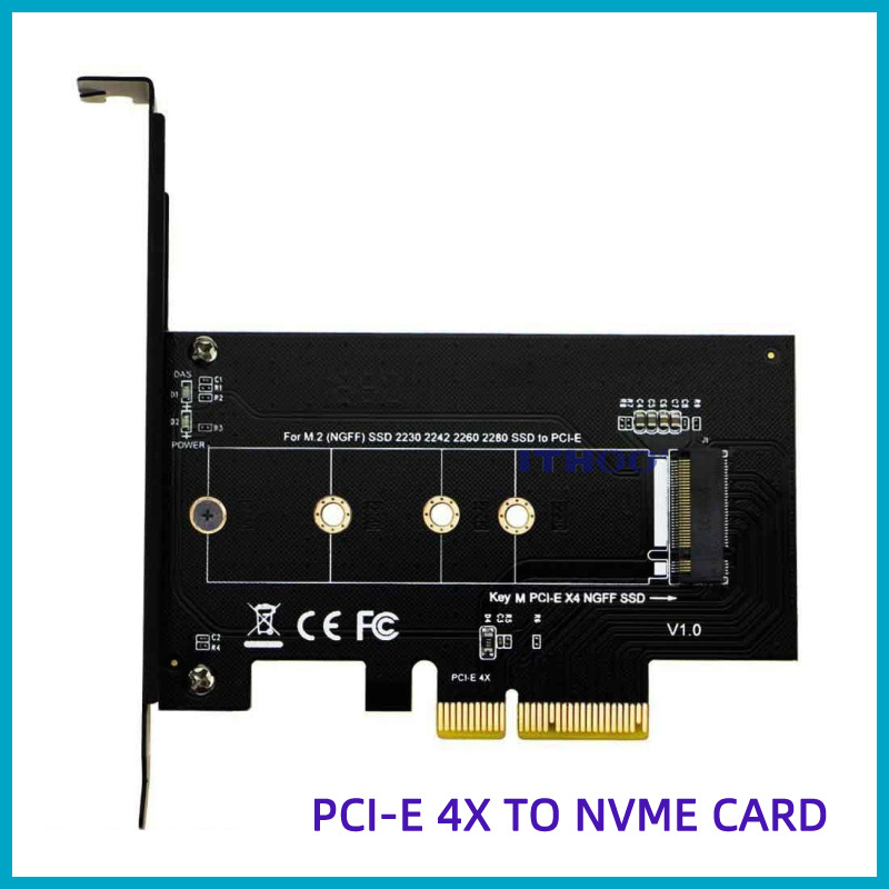 ITHOO M.2תPCI-E3.0X4������չNVMEת�ӿ�M KEY NGFF SSDת����