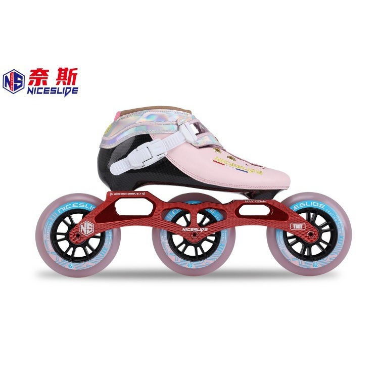 Ness Speed Skates N-PRO Full Carbon Fiber Racing Roller Skates Kidsren's Inline Skates Adult Large Three-wheeled