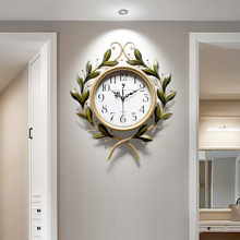 美式装饰大气挂钟客厅艺术品静音挂表创意时尚潮流欧式家用钟表
