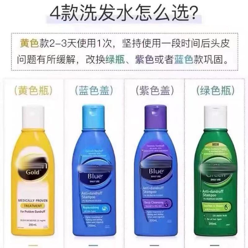 跨境澳洲selsun洗发水去屑止痒控油蓬松无硅油二硫化硒发露洗头膏|undefined
