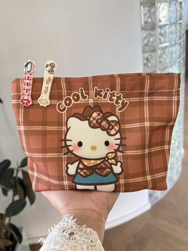 原创化妆包ins高颜值化妆品收纳包百搭大容量外出旅行手拿拉链包|undefined