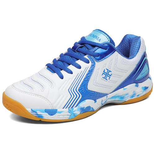 A unisex lightweight, breathable, professional badminton shoe with real carbon plate, anti-slip, and couple's sports design.