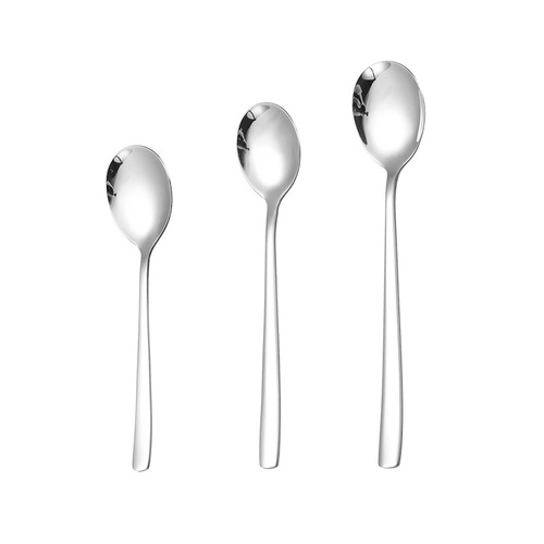 Manufacturer's creative 316 stainless steel spoon Korean soup spoon tableware long handle household thickened mixing spoon table spoon wholesale