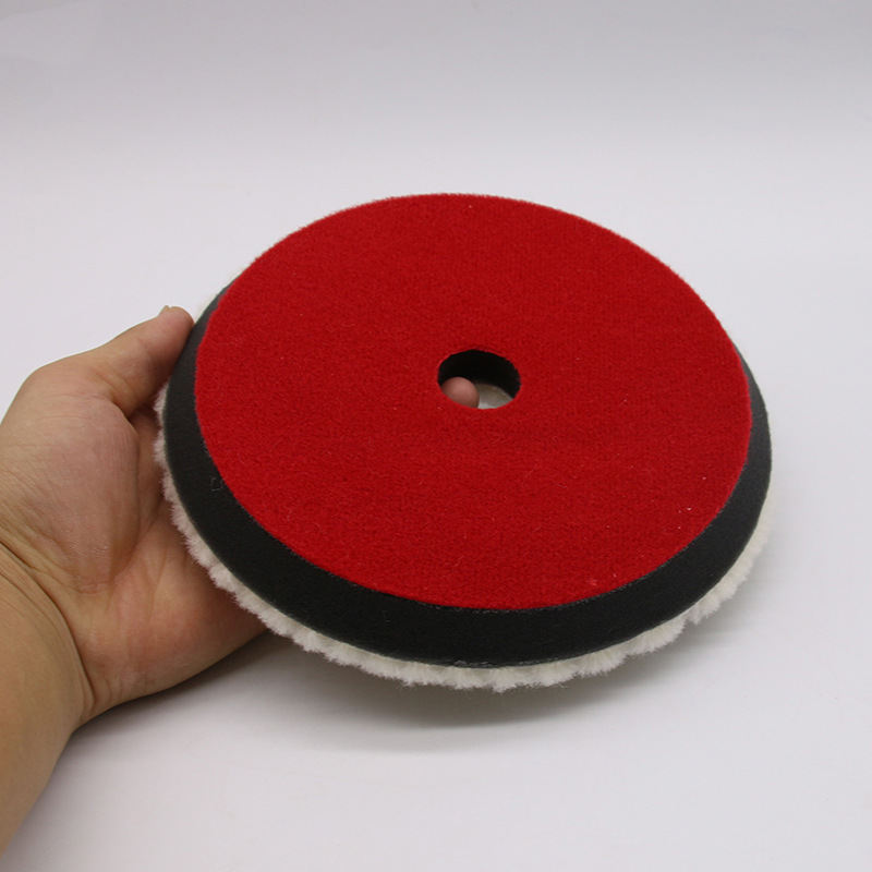 Placa de lana de estilo japonés pulido rueda de lana bola esponja placa gruesa medio fino pulido placa coche belleza reducción placa