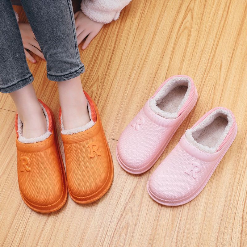 Home demi-season keep warm non-slip women's winter comfortable women's slippers, closed toe