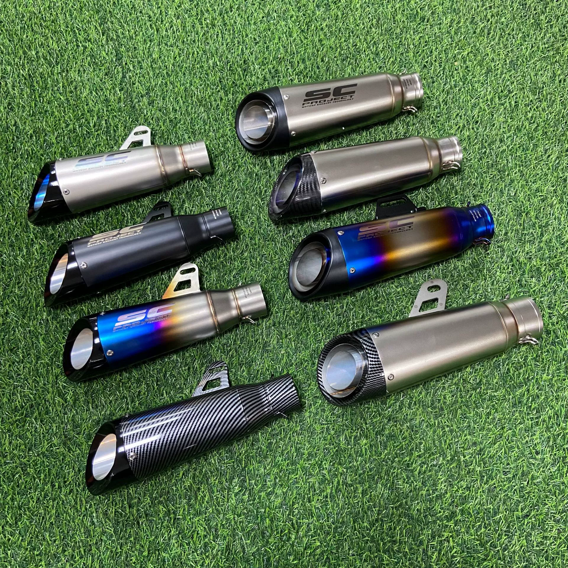 Модификация выхлопной трубы мотоцикла SC двухслойный трехслойный задний сегмент 321RR гонки 800 250SR 450SR