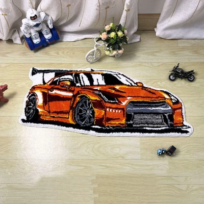 Cartoon Car-Shaped Carpet, Bathroom: Avtomobil döşəmə paspasları