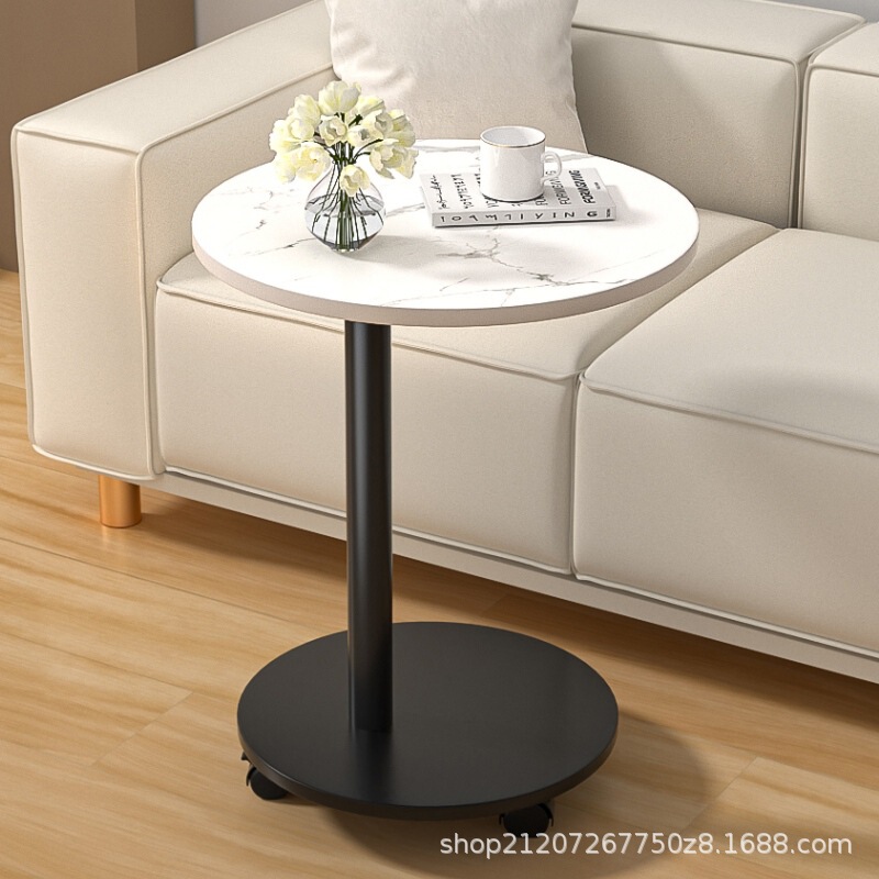 Living Room Sofa Side Table Bedside Cabinet Simple Household Small Coffee Table Movable Storage Balcony Small Round Table