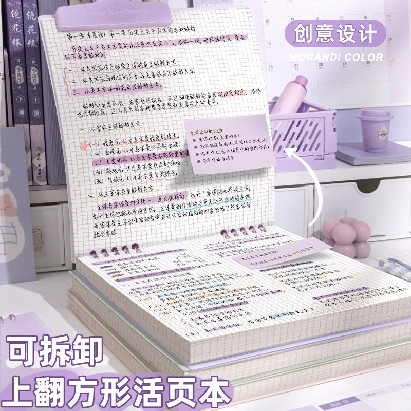 2024 новый ноутбук с высоким значением ретро квадратная книга переворачивая тетрадь на переворачивающем