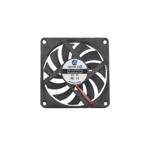 Source manufacturer 8010 DC cooling fan oil-containing silent 5V12V24V notebook brushless industrial fan