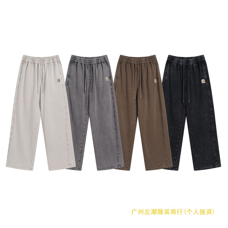 Cross-Border Foreign Trade New Style Winter Casual Sports Pants with Washed Pockets and Printed Jogger Pants
