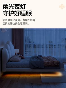 ♔ Government Subsidy Kidsren's Suspended Girl Princess Room Bed Petals Cream Style Storage Kidslike White Clouds