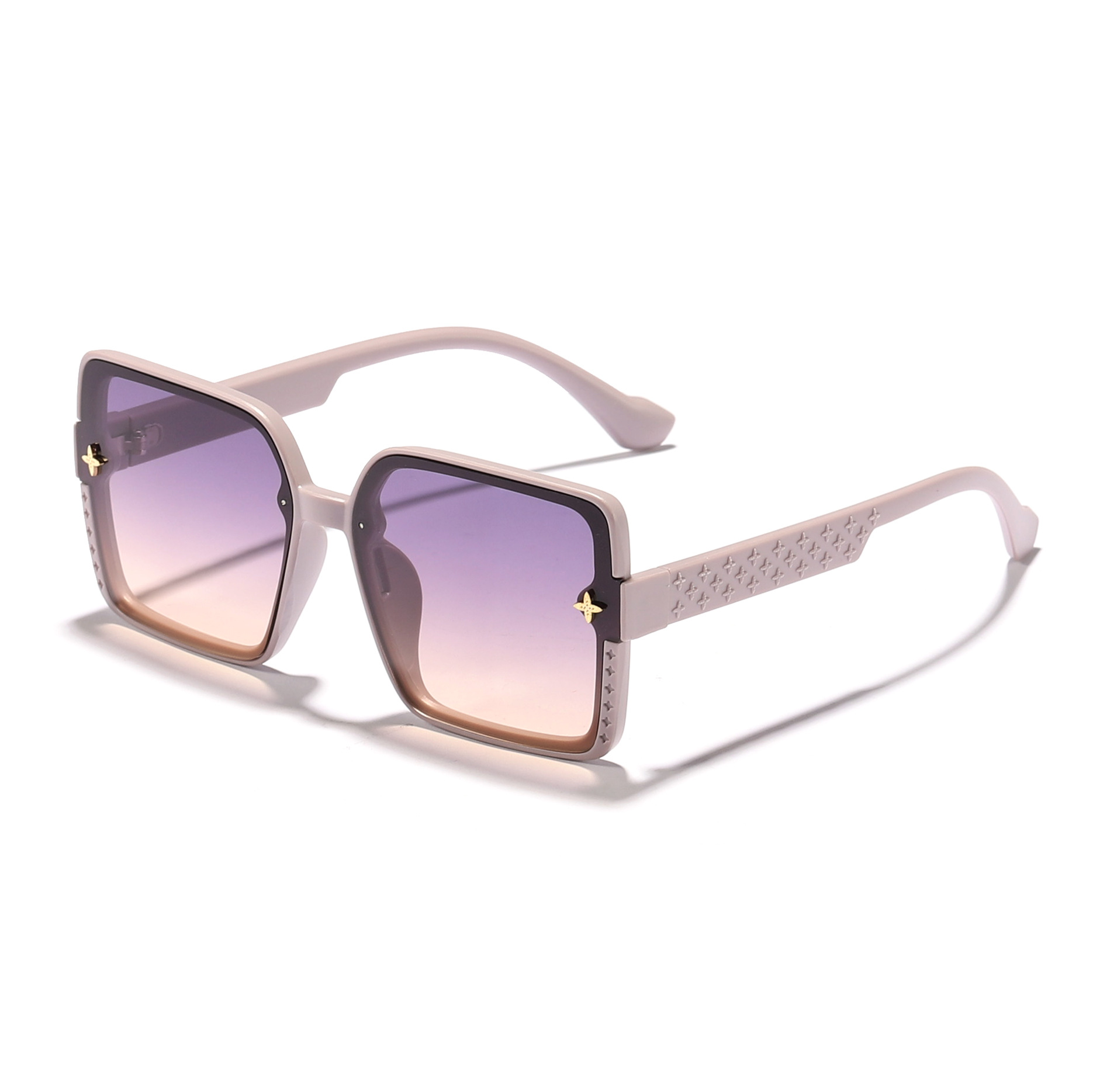 Nuevas gafas de sol de montura grande de moda F para mujer 2024 Gafas de sol europeas y americanas de alta gama para mujer
