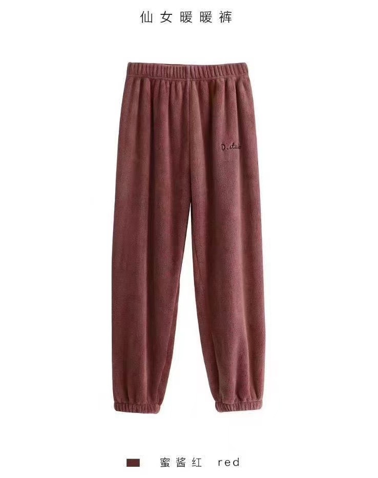 Warm pants Red