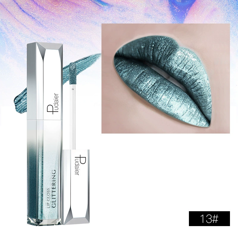 Lip Gloss (Pudaier) Shimmer Pearl Nourishing, 18 Colors, Lip-Volume Enhancing, European Style