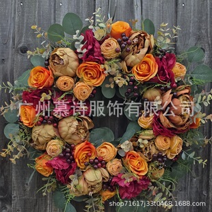 �＾�ж������h�羳��ɫ����ĵ����Ȧ�~�T���b�Autumn Wreath