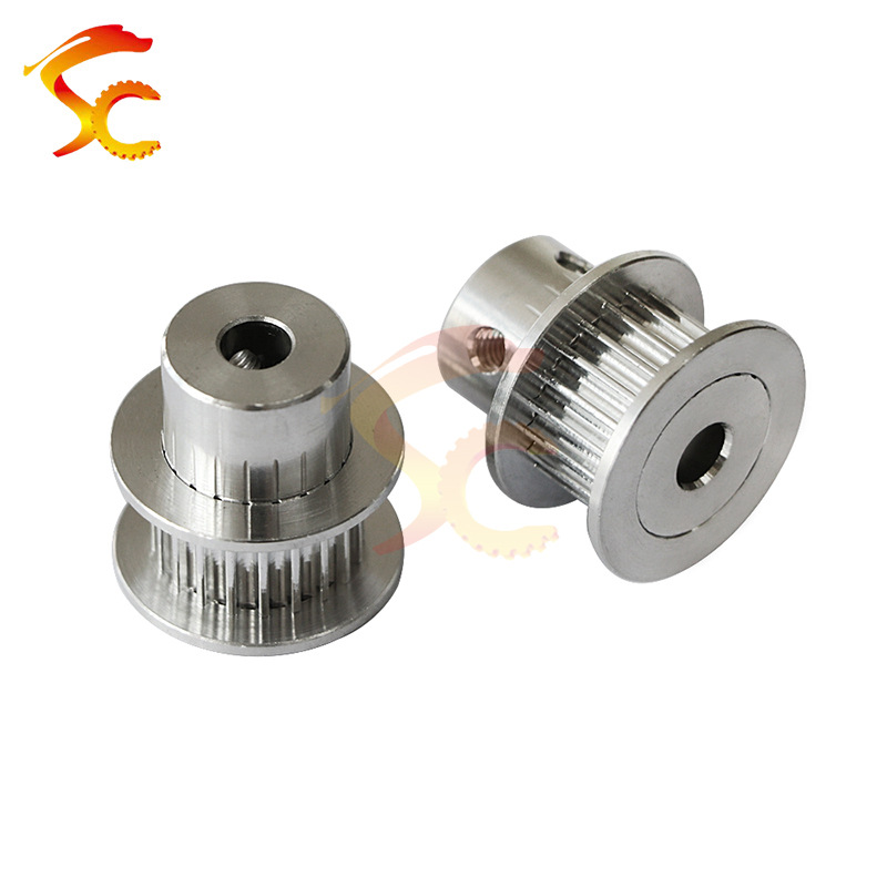 工厂直供 铝合金同步皮带轮 3M20齿 内孔6 齿面11 总高25 带宽10