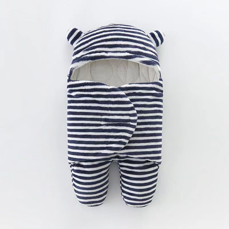 Bebé recién nacido, edredón de otoño e invierno, bolsa de bebé gruesa, edredón de lana de cordero, productos maternos e infantiles de doble uso, saco de dormir a prueba de sobresalto