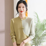 2024新款妈妈毛衣秋季新款女士针织打底衫圆领长袖上衣婆婆衣服女,女装针织衫/毛衣,妃慕昵服饰,