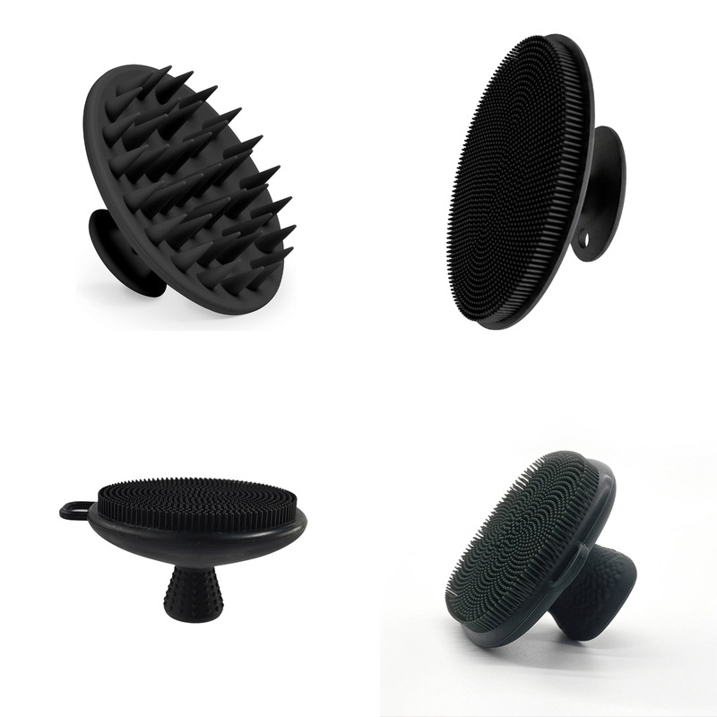 Household Bathing and Cleaning Hair Washing Set: Hair Washing Brush, Face Washing Brush, Bath Brush, Finger Toothbrush - Four-Piece Set Wholesale Household Bathing and Cleaning Hair Washing Set: Hair Washing Brush, Face Washing Brush, Bath Brush, Finger Toothbrush - Four-Piece Set Wholesale