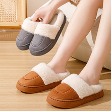 2025新款冬款棉月子鞋家居室内防滑厚底地板女款鞋秋冬情侣保暖鞋