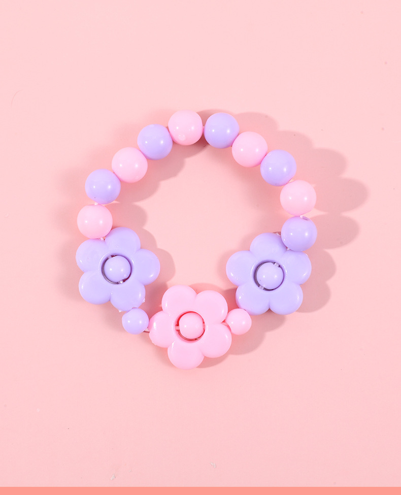 Necklace + Jewelry Quantity Cute Flower Arylic Girl'S Bracelets Necklace