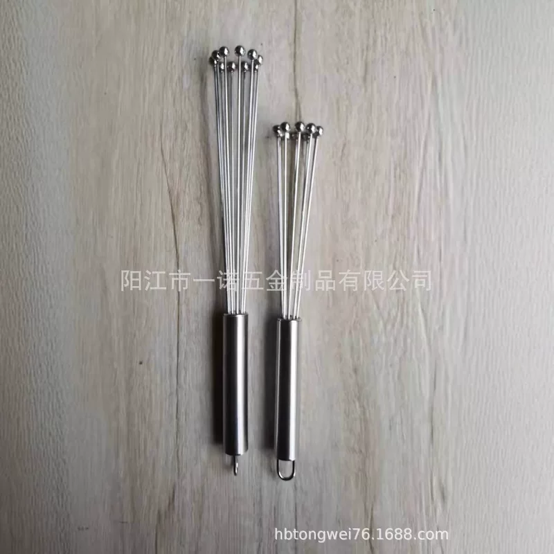 C-001D steel bead egg bead stainless steel manual round beads egg white egg white baking tool baking tool