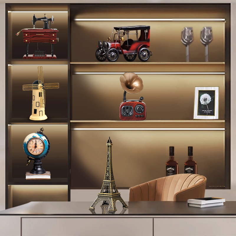 Retro americana del vino del Gabinete TV gabinete decoración objeto antiguo Escritorio de oficina sala de estar decoración de entrada envío gratis