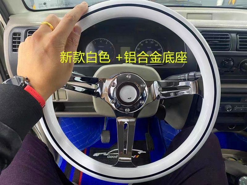 Car modification mahogany Big Dipper Longdi retro racing car Jetta Poussin brigade Santana 14 inch 15 inch steering wheel