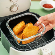 烤碗空气炸锅碗烤盘烤箱用玻璃盘烘焙餐具微波炉器皿方形盘子