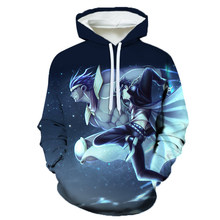 春秋季 动漫海贼王3D 数码印花男女长袖套头连帽衫潮流卫衣棒球服