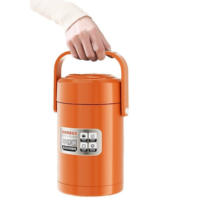Winter extra-long handheld thermos stainless steel, lunch box, increased thickness