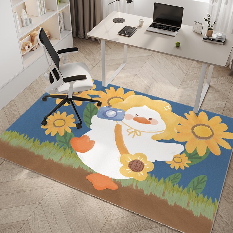 오리의 유화 사진