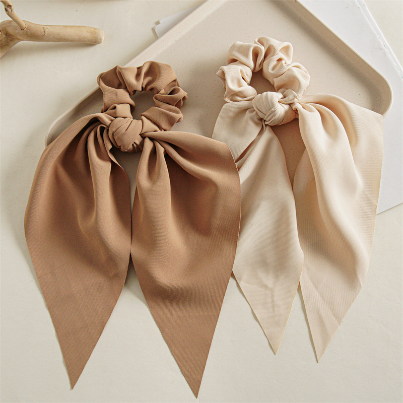 34g Weight Hair Tie Hair Accessories Type 1 Piece Quantity Casual, Holiday, Street Occasion Nylon Material Solid Color Pattern All Seasons Season Women's Gender Elegant, Lady Style Elegant Lady Women's Solid Color Nylon Hair Tie 4