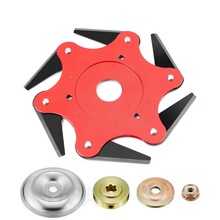 跨境热销品六叶刀打草头6叶刀片割灌机打草头5叶4叶3叶刀片工作头