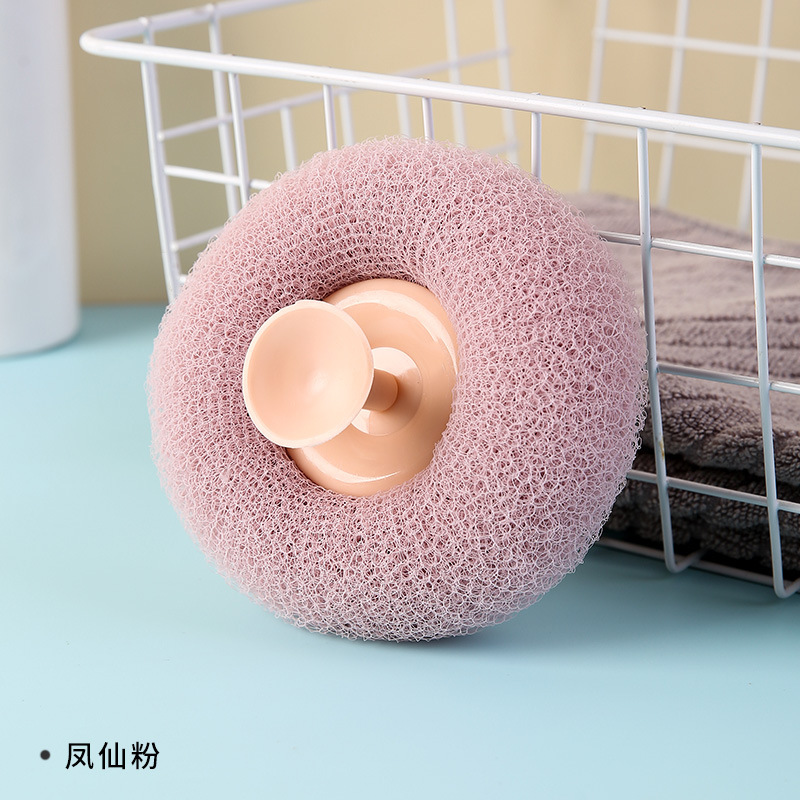 Bola de baño con ventosa, flor de baño, suave y no dispersa, baño doméstico especial para damas, baño, baño de burbujas, baño, baño, artefacto de masaje
