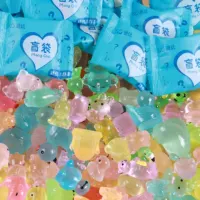 Светящийся стерео мультфильм слепой мешок миниатюрных животных модель имитации детской игрушки украшения летние подарки