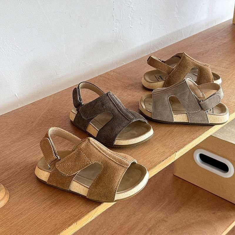 韩版儿童勃肯凉鞋夏季新款男女童防滑软底沙滩鞋宝宝软底露趾凉鞋