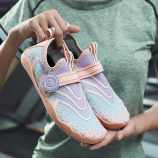 Indoor Fitness Shoes Women's Yoga Rope Skipping Men's Treadmill Shoes Soft-soled Squat Shock Absorption Training sneaker